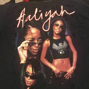 Distressed Aaliyah T shirt